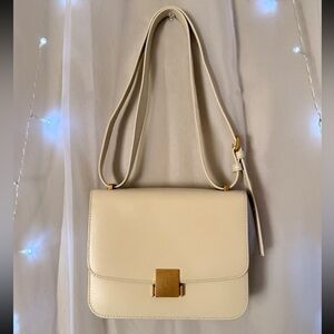 Quince Italian Leather Box Shoulder Bag